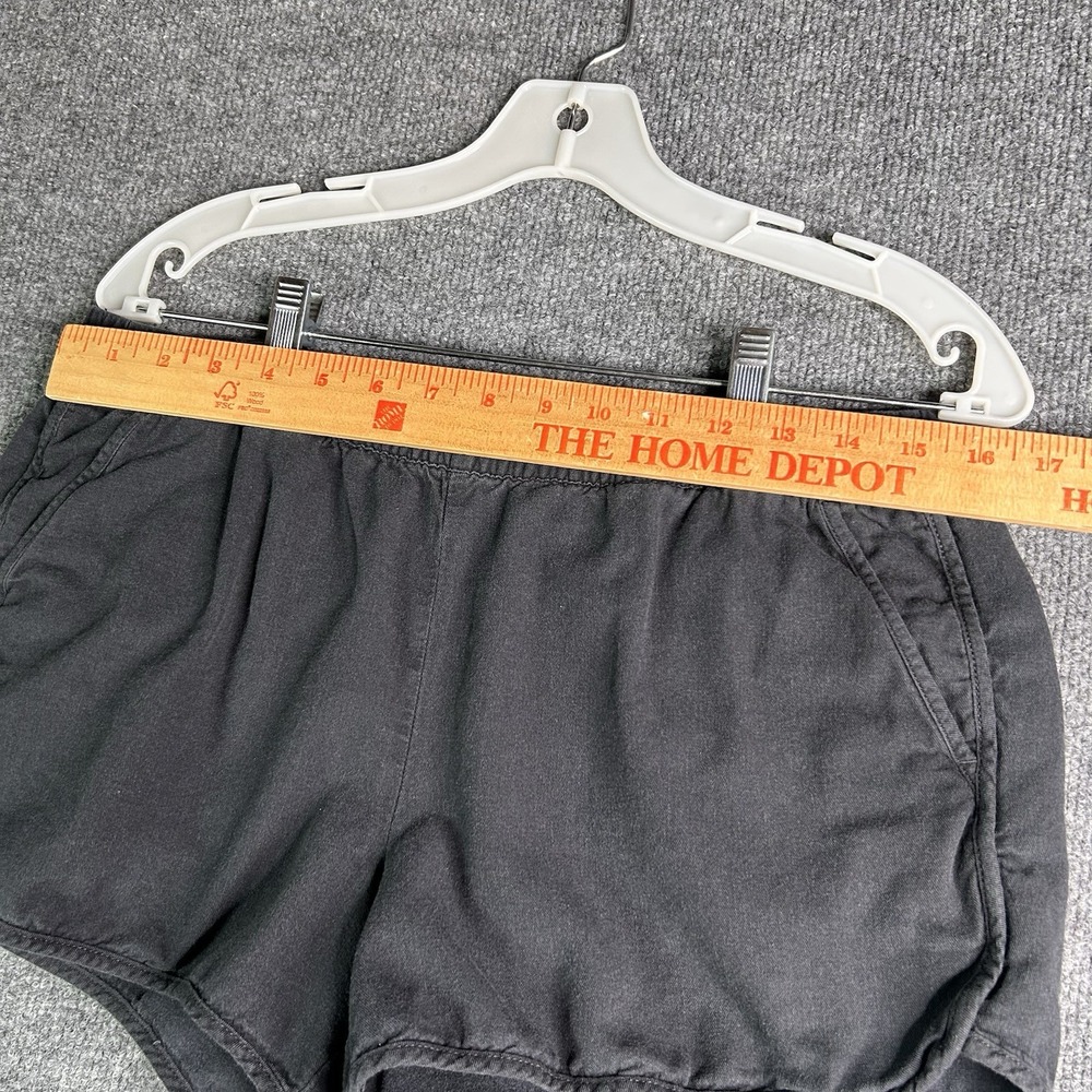Madewell Pull On Running Shorts Womens Size Medium Washed Black Elastic Waist - Picture 5 of 9